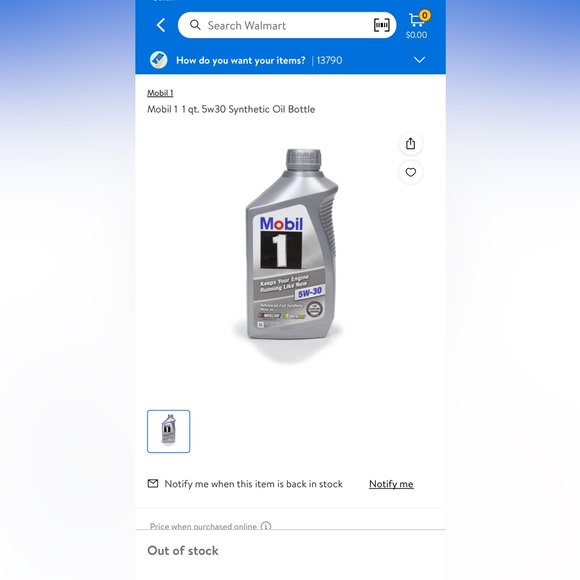 Buy 2 Get 1 Free Brand New Mobil 1  1 Qt 5w30 Advanced Full Synthetic Motor Oil - Picture 3 of 9